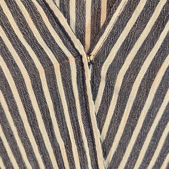 Michael Kors Striped Wrap Top Size M - Picture 5 of 8
